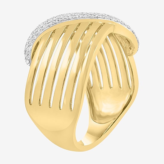 Effy Final Call Limited Quantities! Womens 2.5MM 1/5 CT. Natural White Diamond 14K Gold Band