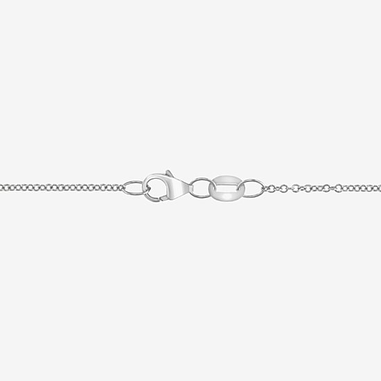 Effy Final Call Limited Quantities! Womens 1/10 CT. T.W. Natural Diamond Sterling Silver Evil Eye 18 Inch Pendant Necklace