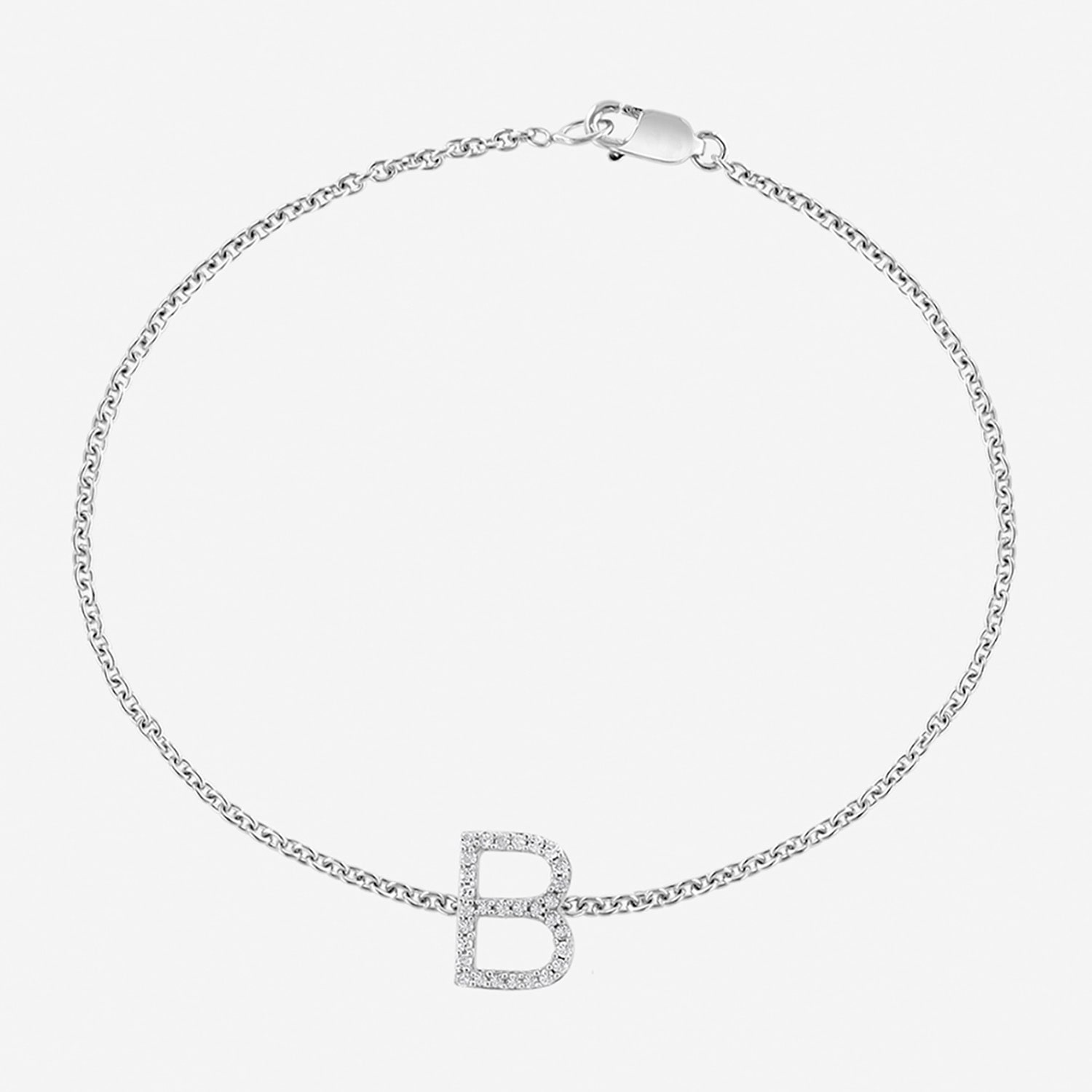 Effy Final Call Limited Quantities! Womens 1/ CT. T.W. Natural White Diamond Sterling Silver Charm Bracelet