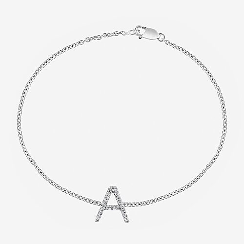 Effy Final Call Limited Quantities! Womens 1/7 CT. T.W. Natural White Diamond Sterling Silver Charm Bracelet, One Size, White