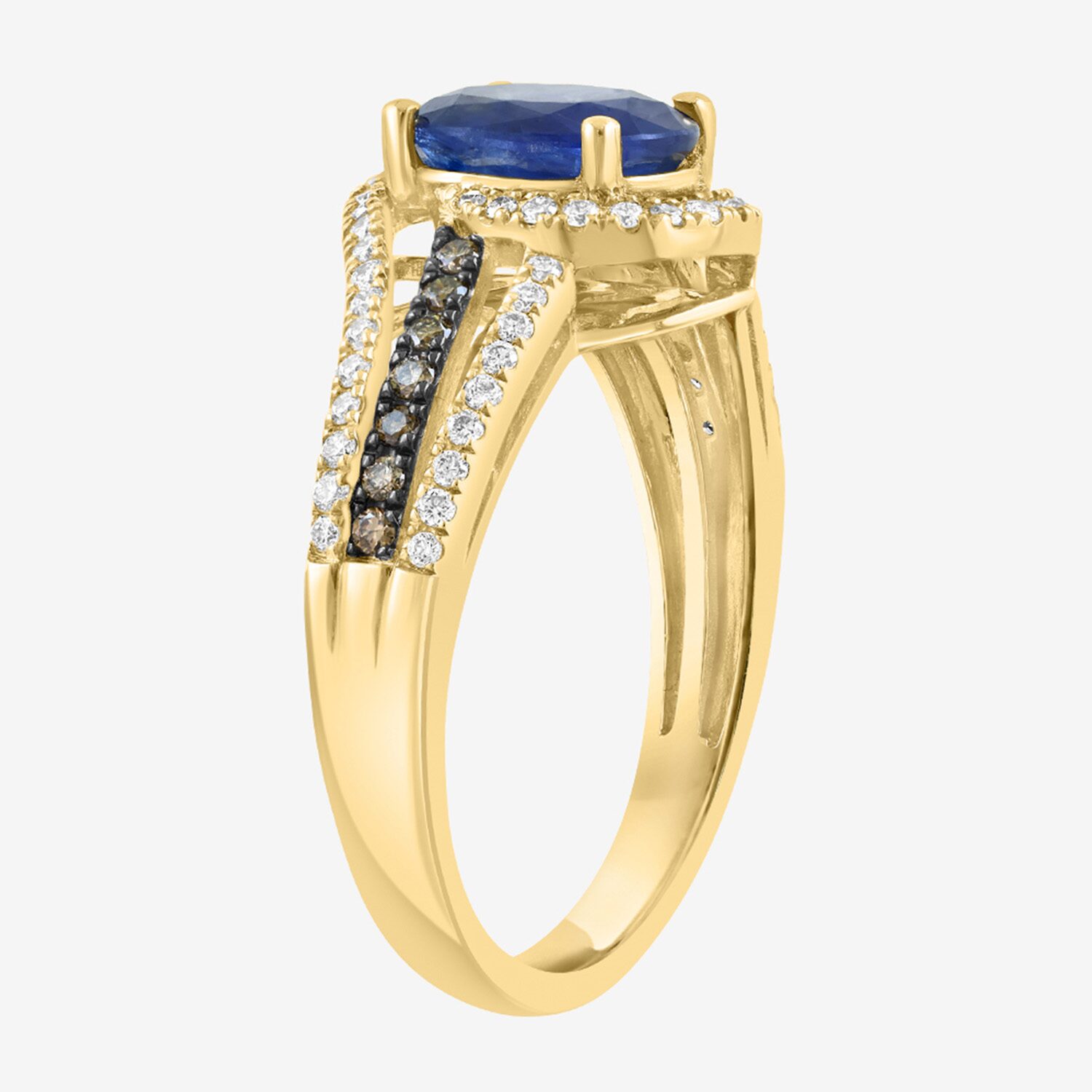 Effy Final Call Limited Quantities! Womens 3/8 CT. T.W. Genuine Blue Sapphire 14K White Gold Oval Cocktail Ring