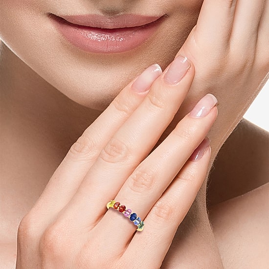 Effy Final Call Limited Quantities! Womens Genuine Sapphire 14K Gold Over Silver Band