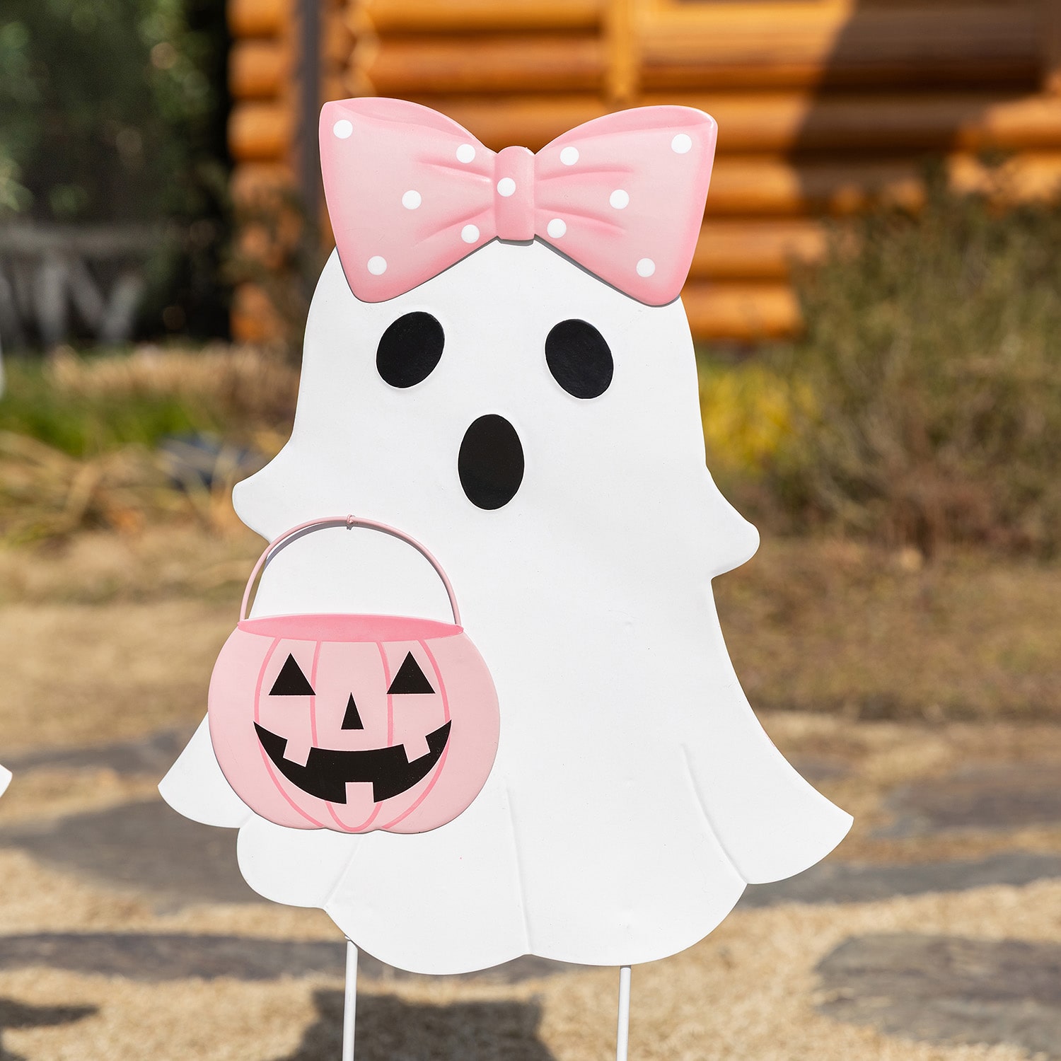 Glitzhome Metal Ghosts Halloween Yard Art