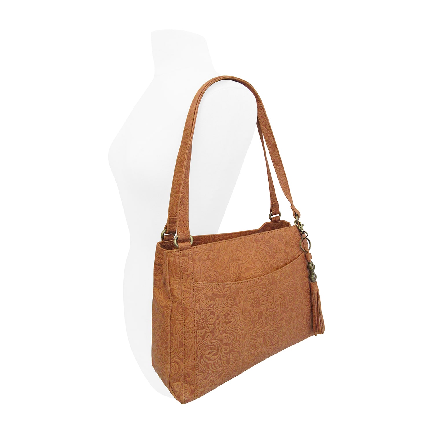 Bueno of California Great American Leather Tote Bag