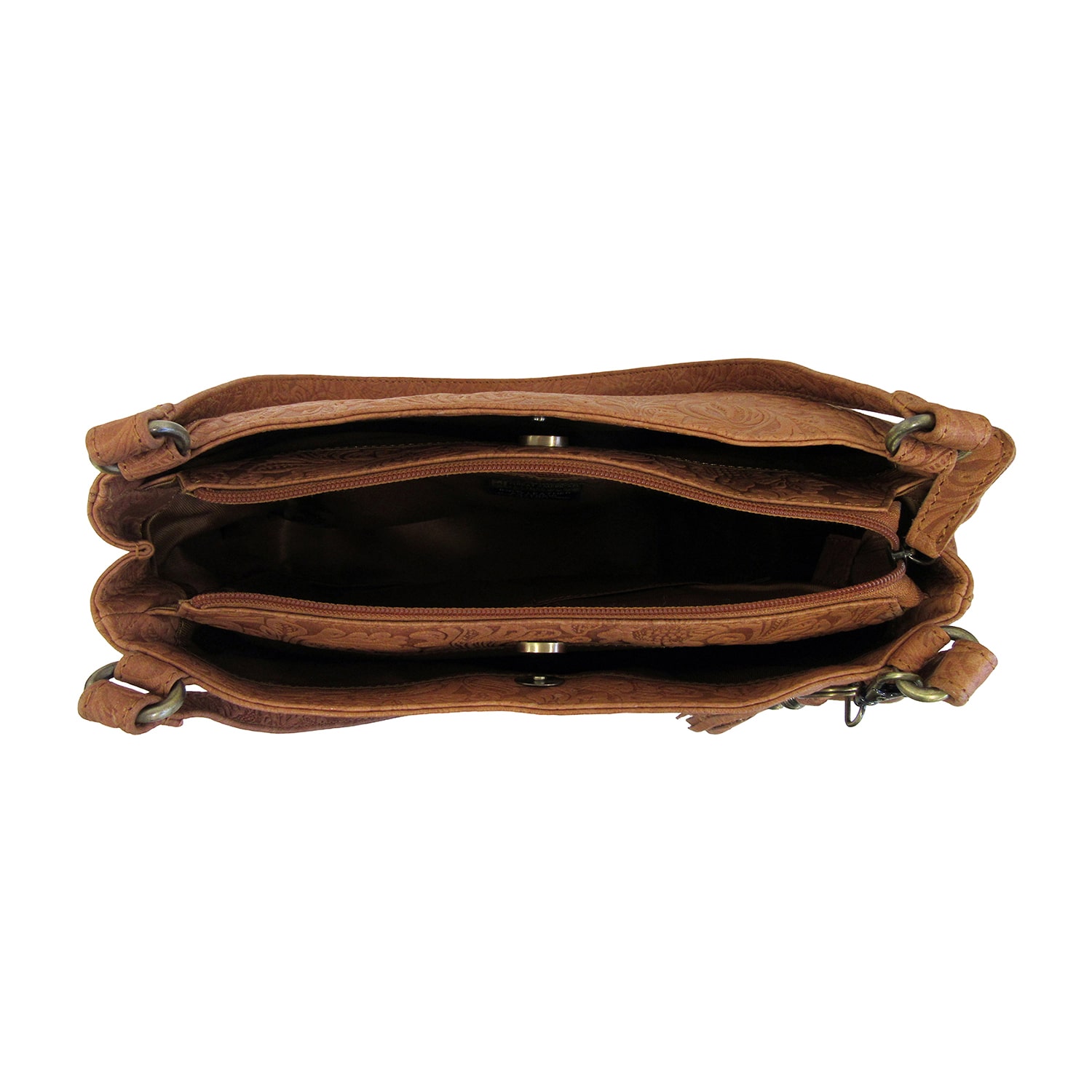 Bueno of California Great American Leather Tote Bag