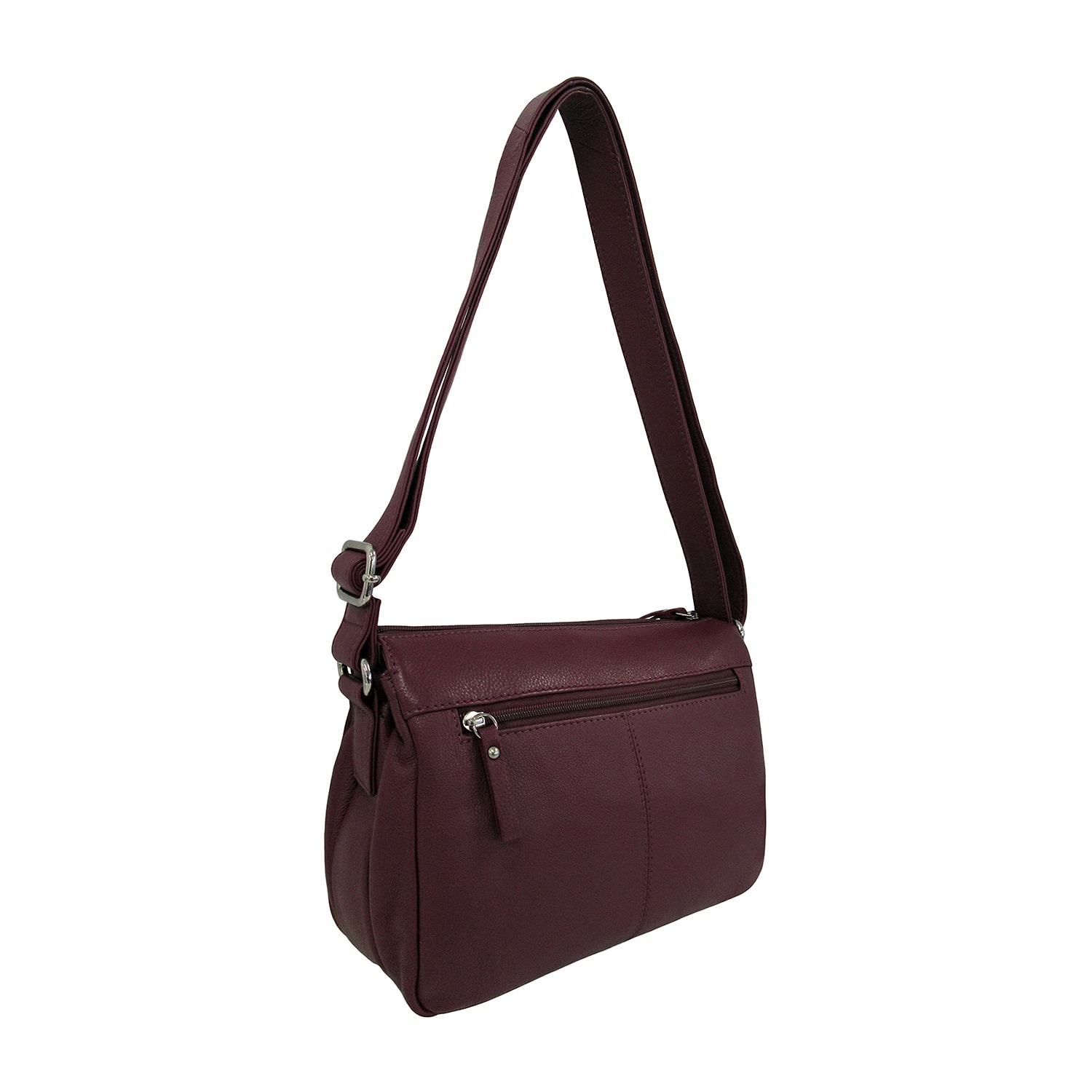 Bueno of California Great American Leather Bayberry Crossbody Bag