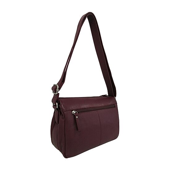 Bueno of California Great American Leather Bayberry Crossbody Bag