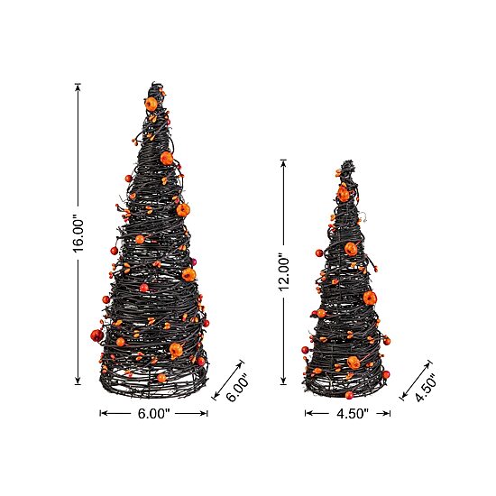 Glitzhome Eucalyptus With Bats Tabletop Tree
