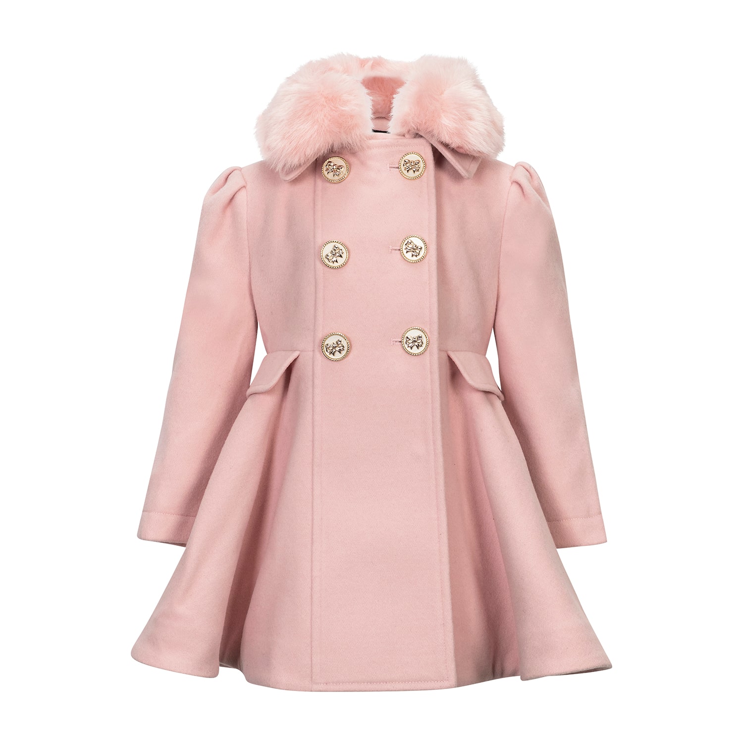 S Rothschild Toddler Girls Midweight Fit & Flare Coat