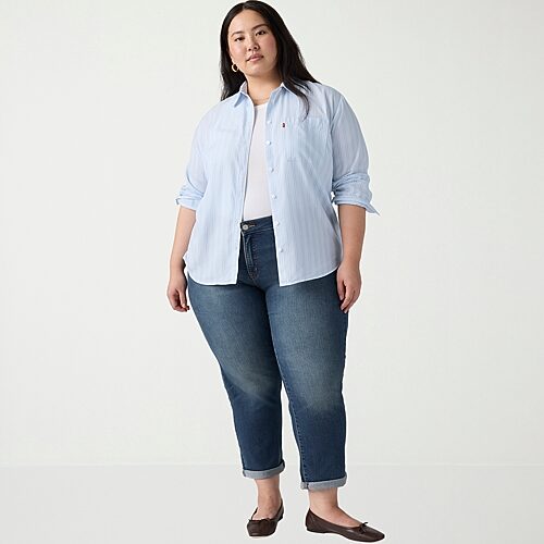 Levi's Trendy Plus Size Boyfriend Jeans - Working Late
