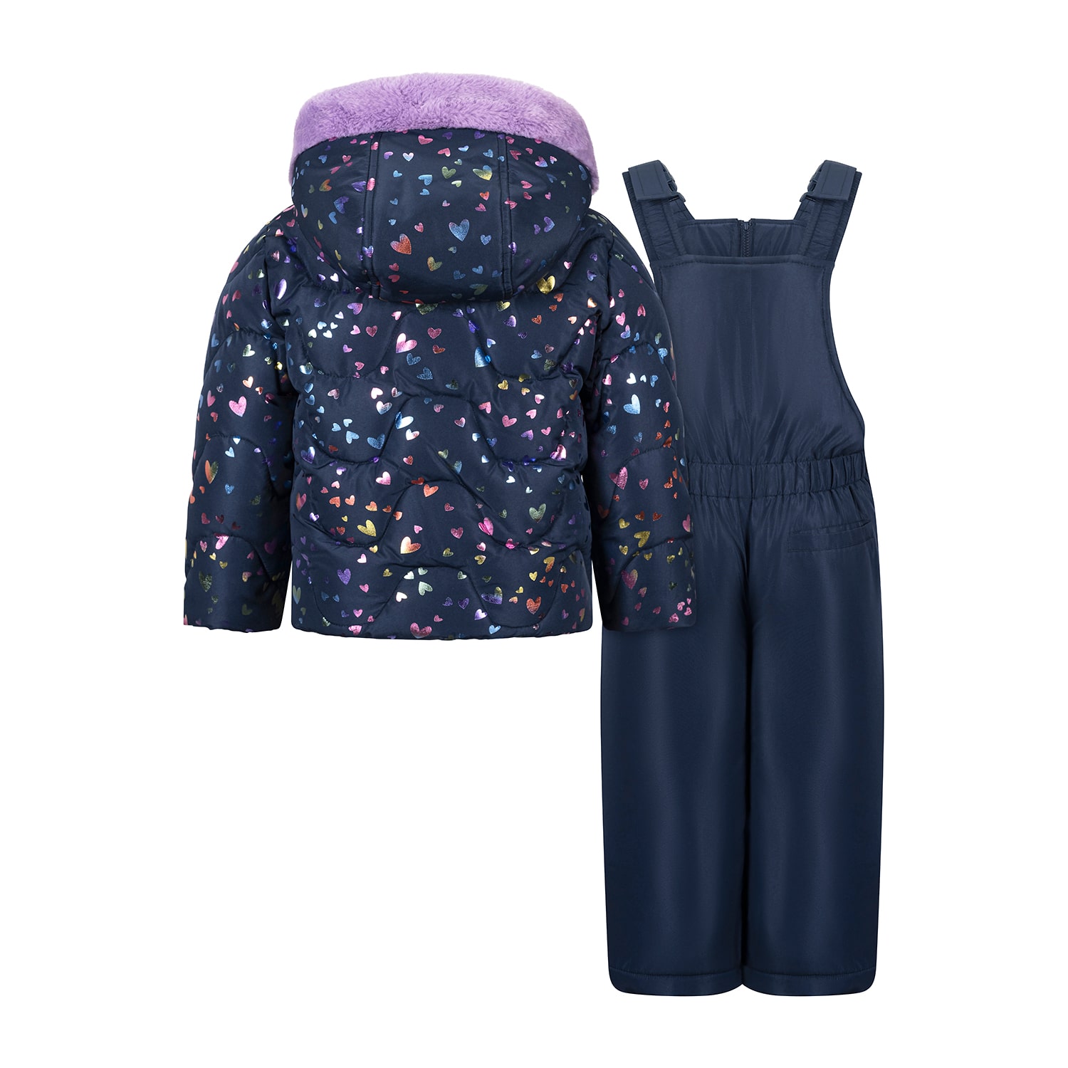 S Rothschild Girls Heavyweight Hearts Snow Suit