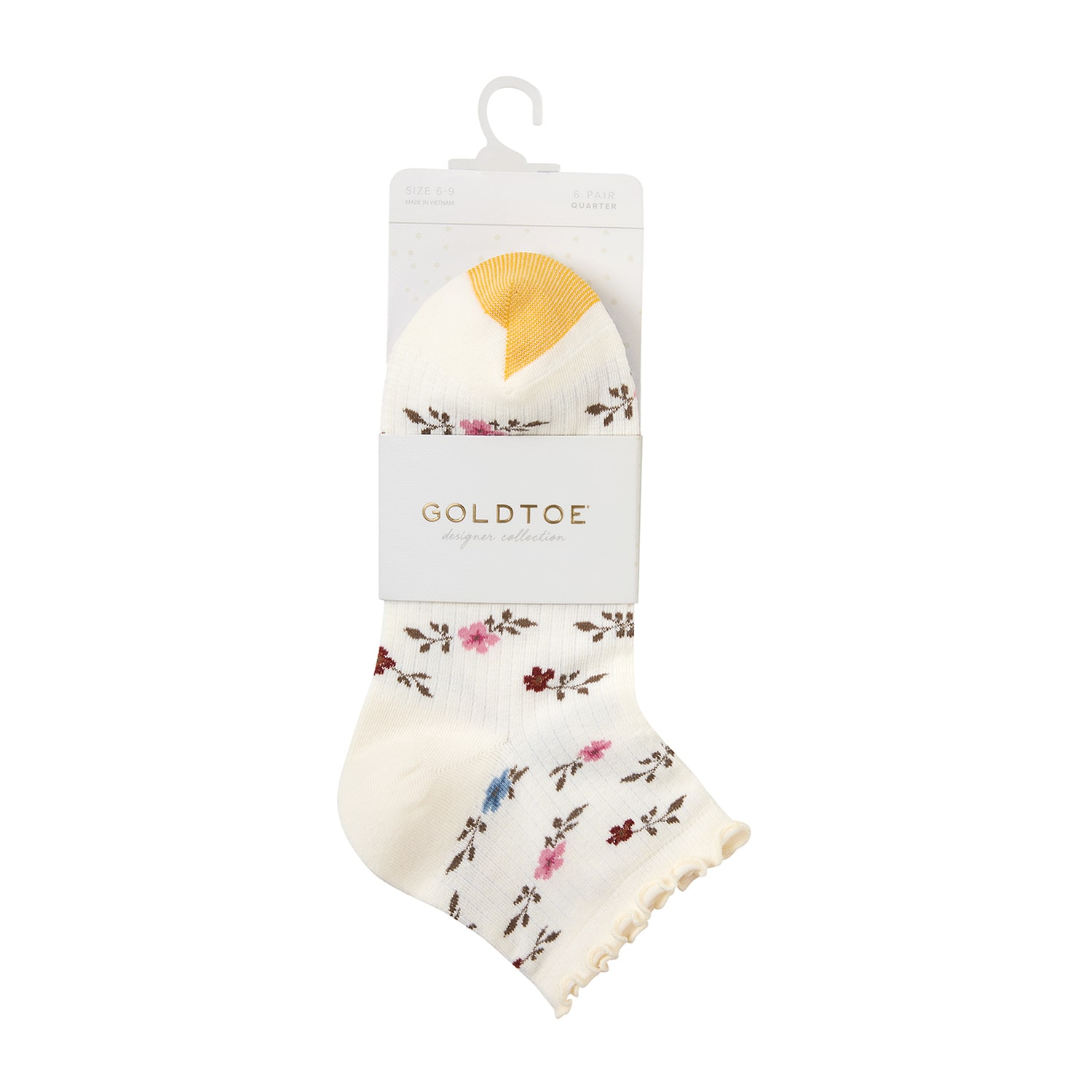 Gold Toe Womens 6 Pair Quarter Ankle Socks