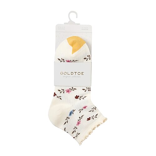 Gold Toe Womens 6 Pair Quarter Ankle Socks In Beige