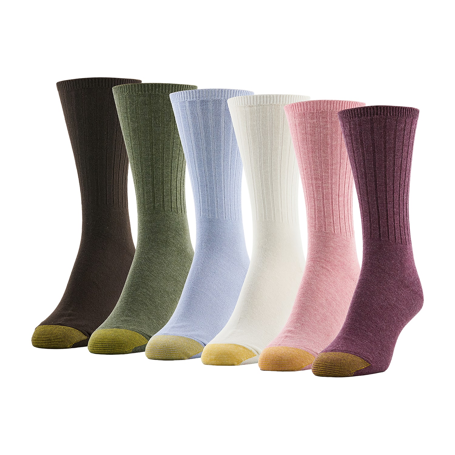 Gold Toe Womens 6 Pair Crew Socks