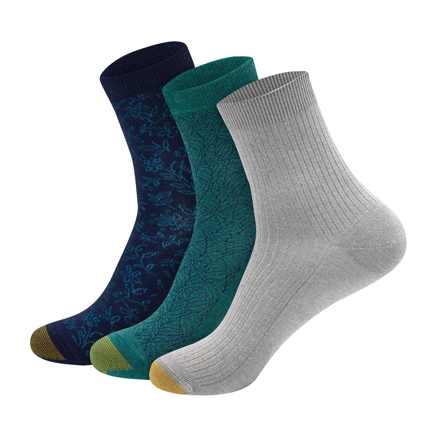 Gold Toe Womens 3 Pair Quarter Ankle Socks