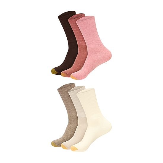 Gold Toe Womens 6 Pair Turncuff Socks