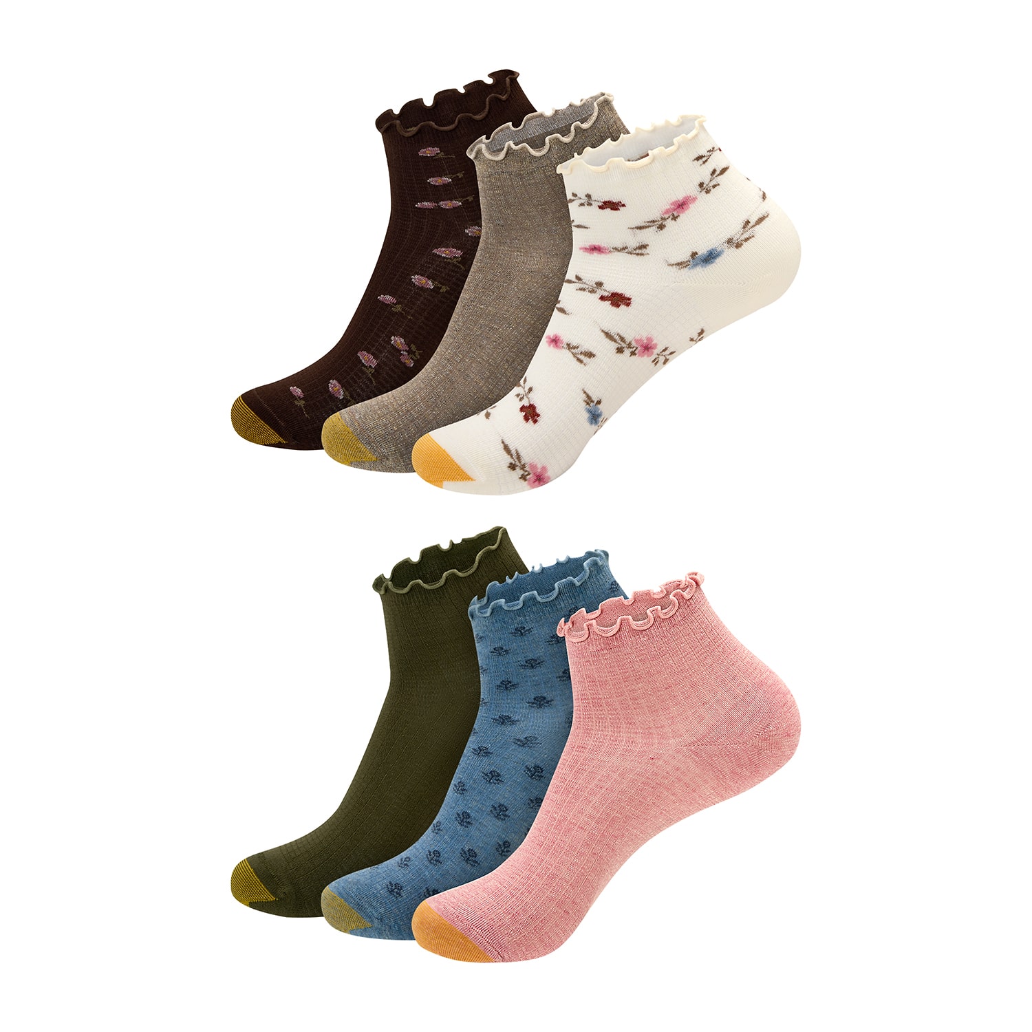 Gold Toe Womens 6 Pair Quarter Ankle Socks