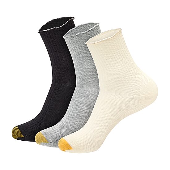 Gold Toe Womens 3 Pair Quarter Ankle Socks
