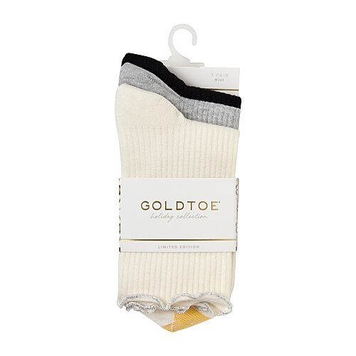 Gold Toe Womens 3 Pair Quarter Ankle Socks In Beige