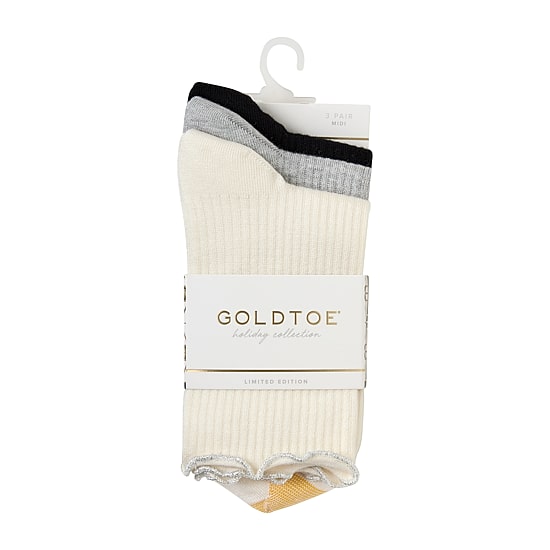 Gold Toe Womens 3 Pair Quarter Ankle Socks