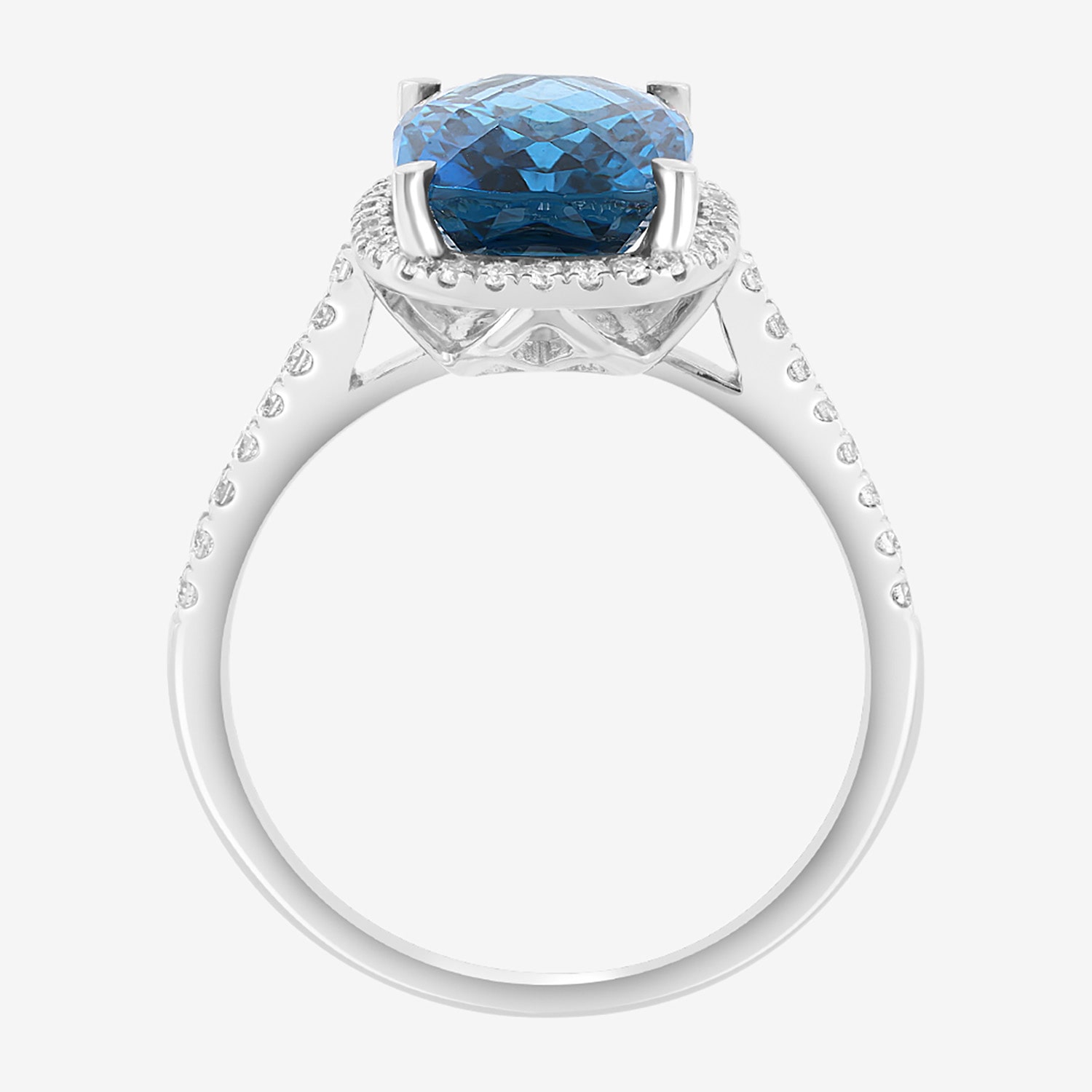 Effy Final Call Limited Quantities! Womens 1/4 CT. T.W. Genuine Blue Topaz 14K Gold Cocktail Ring