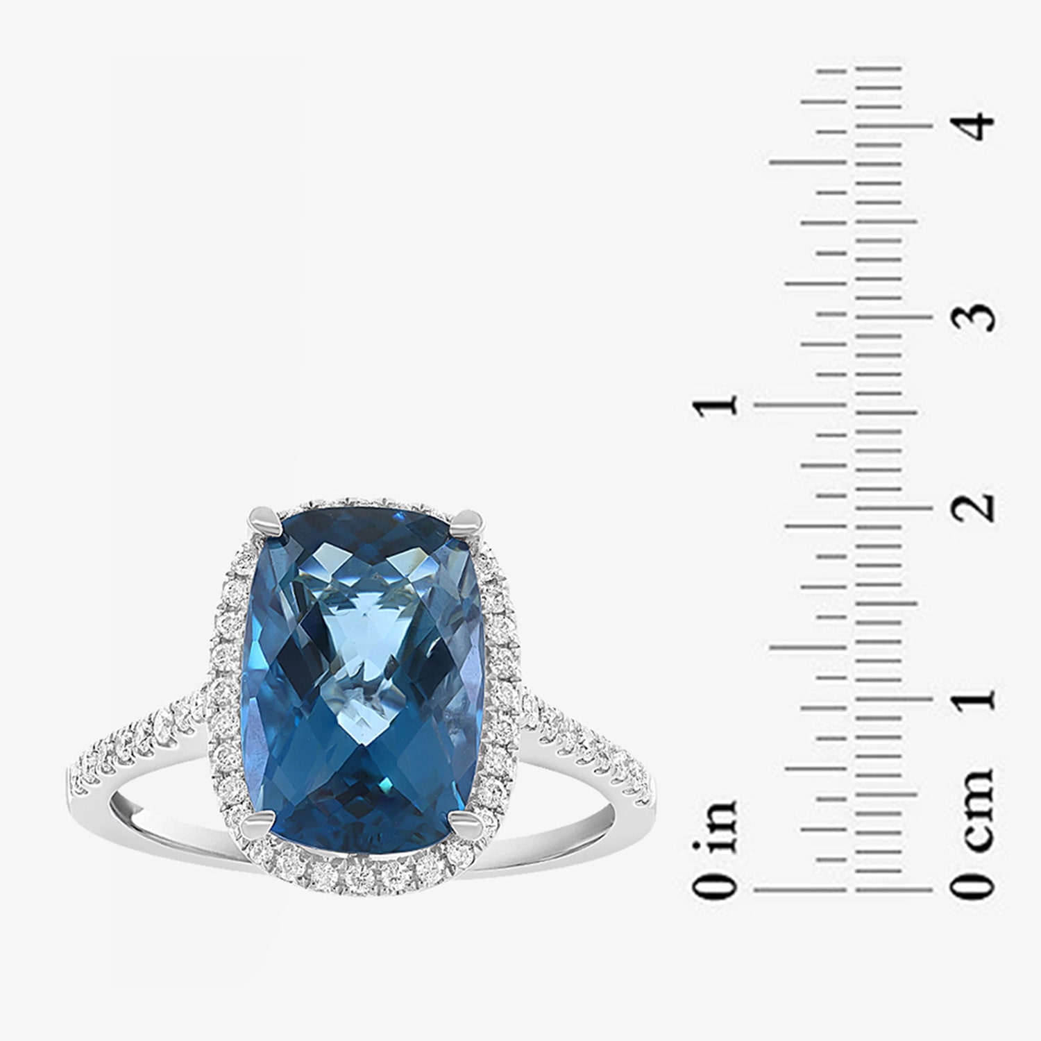 Effy Final Call Limited Quantities! Womens 1/4 CT. T.W. Genuine Blue Topaz 14K Gold Cocktail Ring