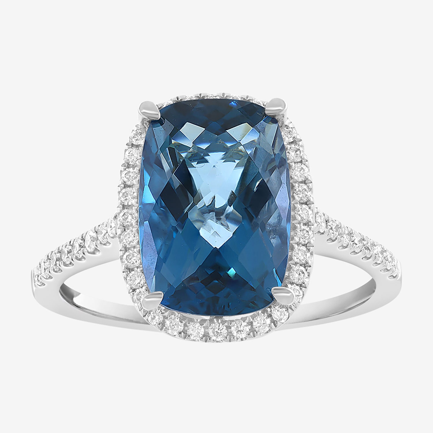 Effy Final Call Limited Quantities! Womens 1/4 CT. T.W. Genuine Blue Topaz 14K Gold Cocktail Ring