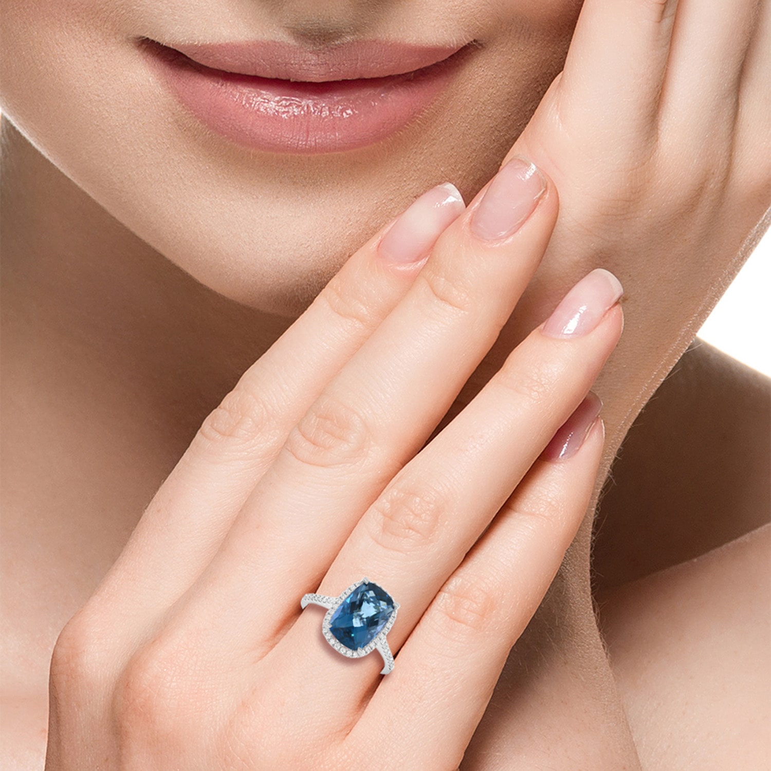 Effy Final Call Limited Quantities! Womens 1/4 CT. T.W. Genuine Blue Topaz 14K Gold Cocktail Ring