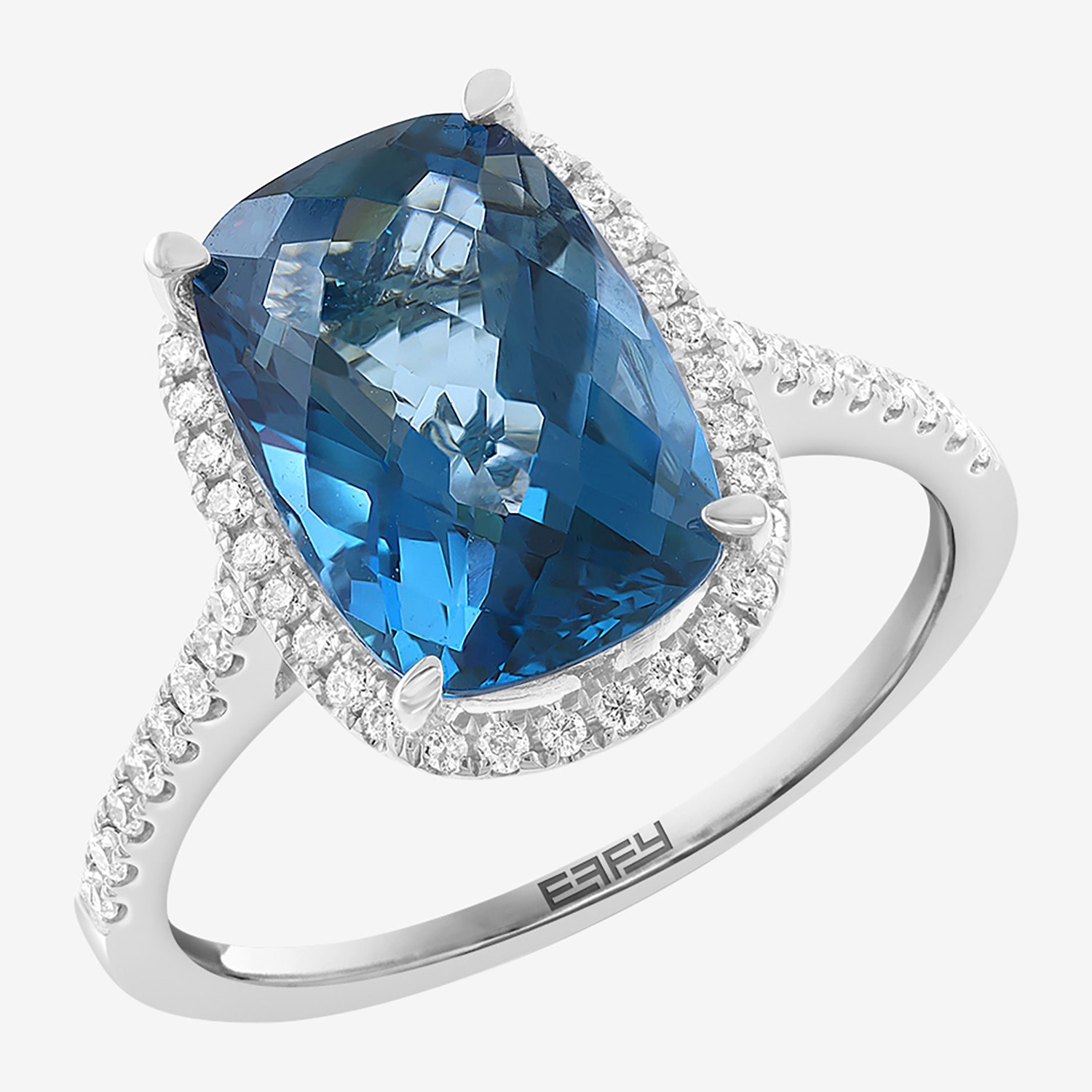 Effy Final Call Limited Quantities! Womens 1/4 CT. T.W. Genuine Blue Topaz 14K Gold Cocktail Ring