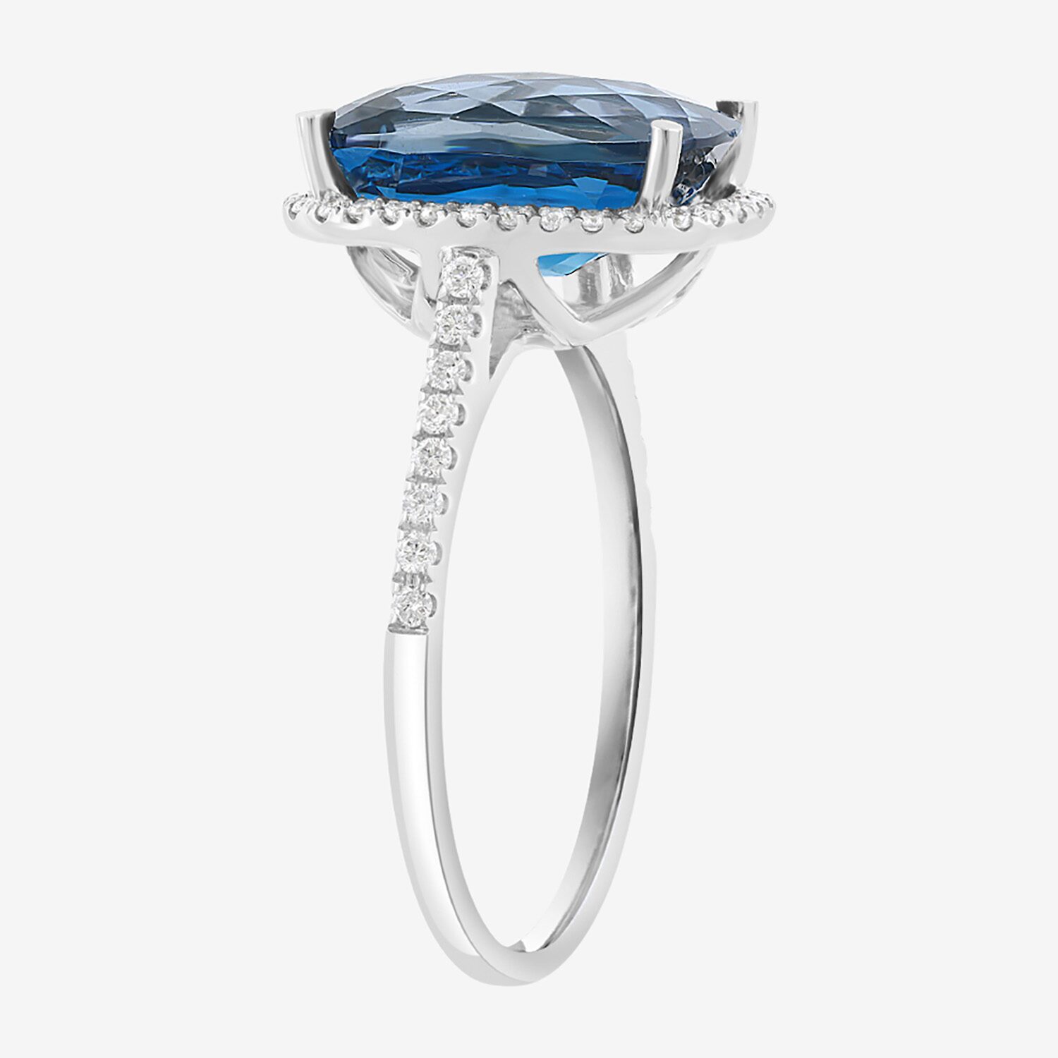 Effy Final Call Limited Quantities! Womens 1/4 CT. T.W. Genuine Blue Topaz 14K Gold Cocktail Ring