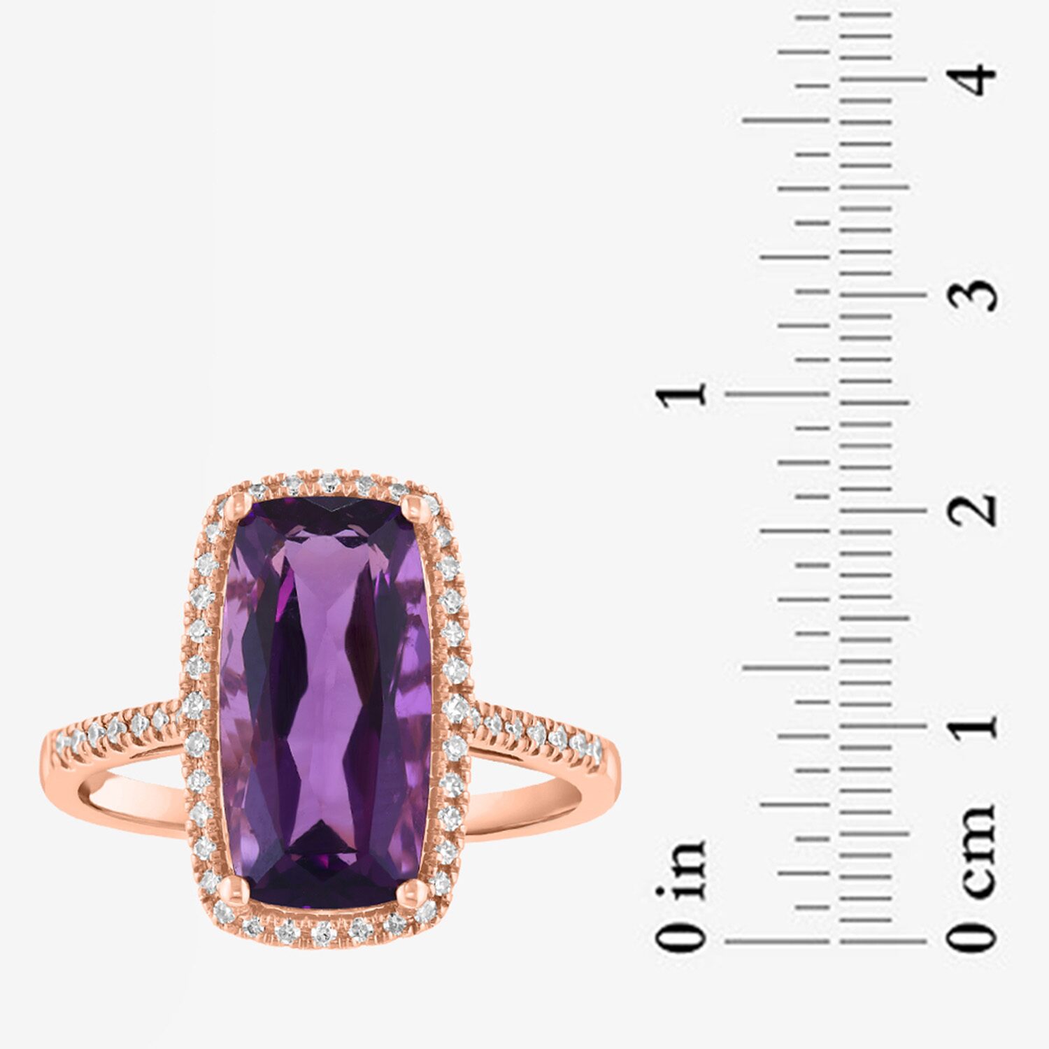 Effy Final Call Limited Quantities! Womens 1/6 CT. T.W. Genuine Purple Amethyst 14K Rose Gold Cocktail Ring