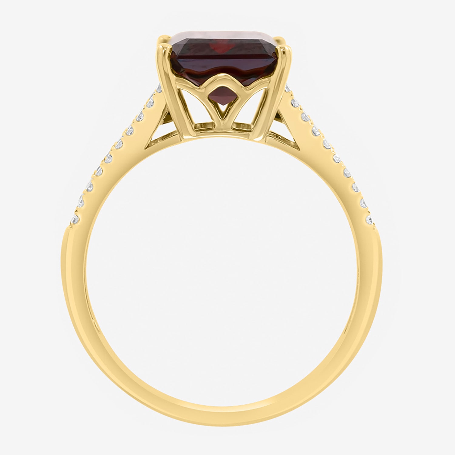 Effy Final Call Limited Quantities! Womens 1/5 CT. Genuine Red Garnet 14K Gold Cocktail Ring