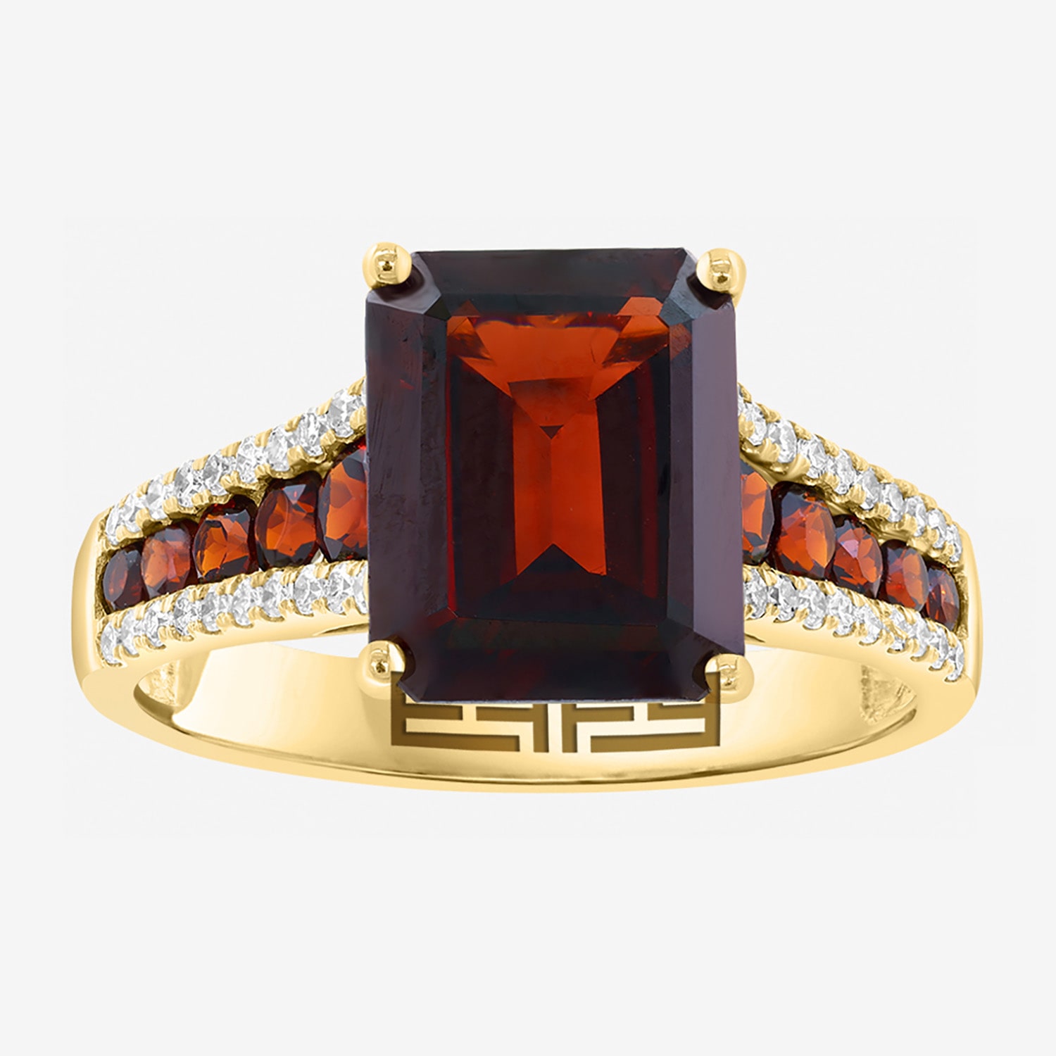 Effy Final Call Limited Quantities! Womens 1/5 CT. Genuine Red Garnet 14K Gold Cocktail Ring