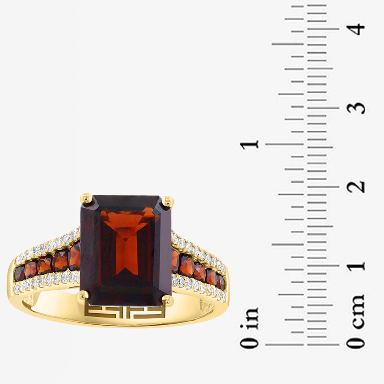 Effy Final Call Limited Quantities! Womens 1/5 CT. Genuine Red Garnet 14K Gold Cocktail Ring