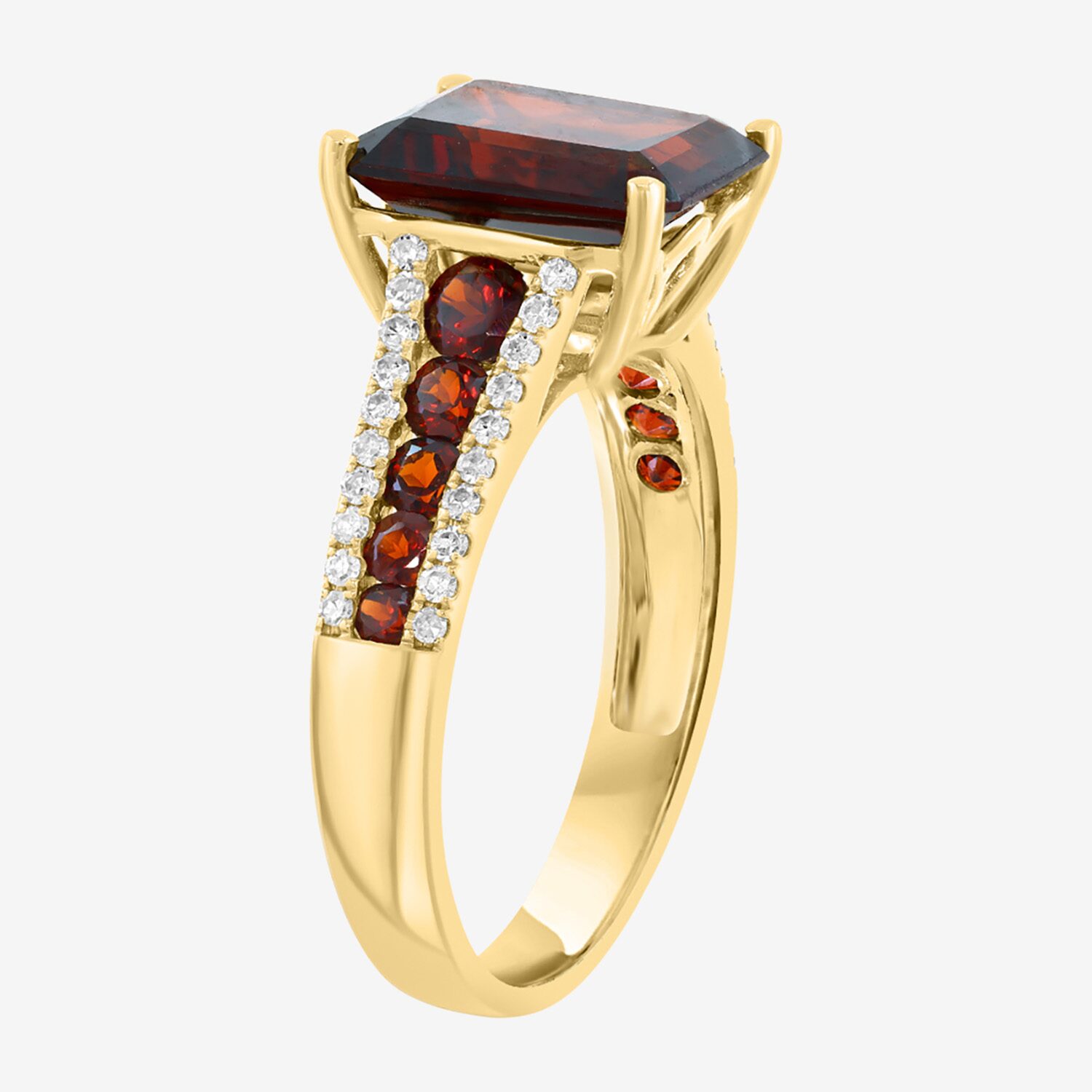 Effy Final Call Limited Quantities! Womens 1/5 CT. Genuine Red Garnet 14K Gold Cocktail Ring