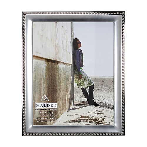 Malden 8x10 2-tone Silver Bead 1-opening Tabletop Frame