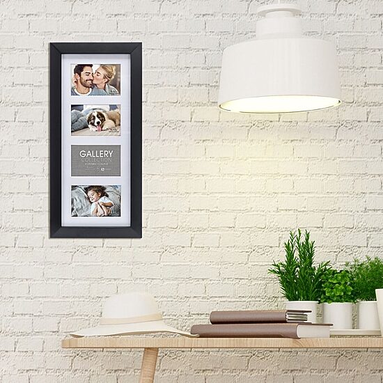 Malden 4-Op. 4x6 Berkeley Black Matt 4-Opening Collage Frame