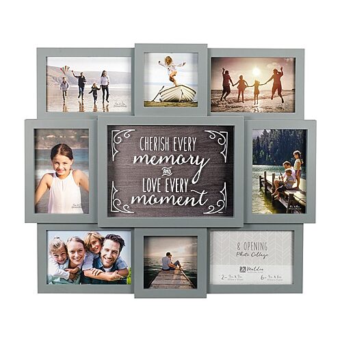 Malden 8-op Cherish Every Memory 8-opening Collage Frame In Gray