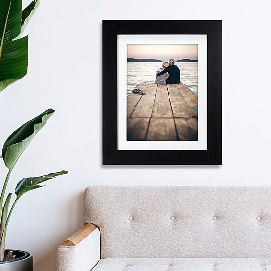 Malden 9x12/11x14 Manhattan Black 1-Opening Wall Frame