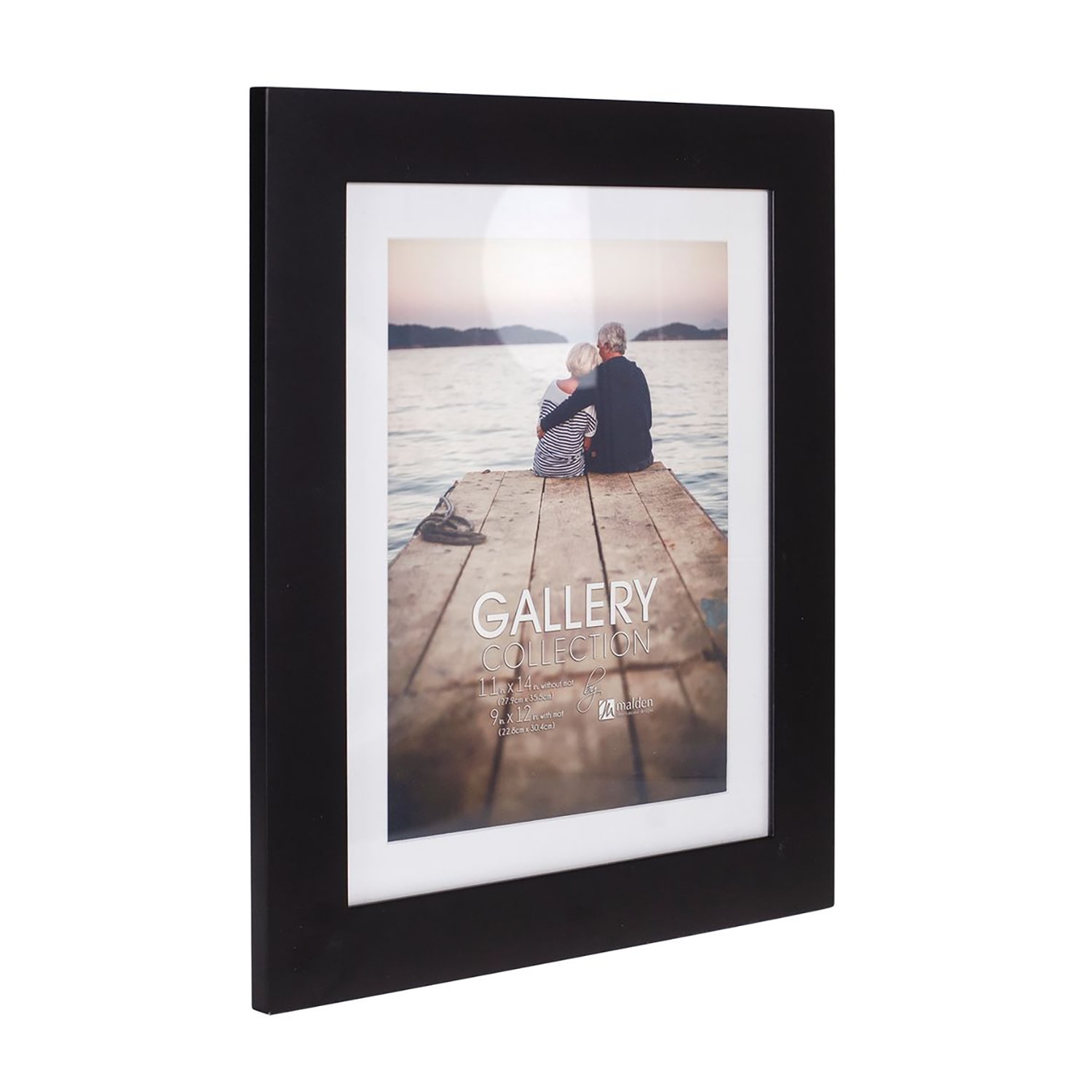 Malden 9x12/11x14 Manhattan Black 1-Opening Wall Frame
