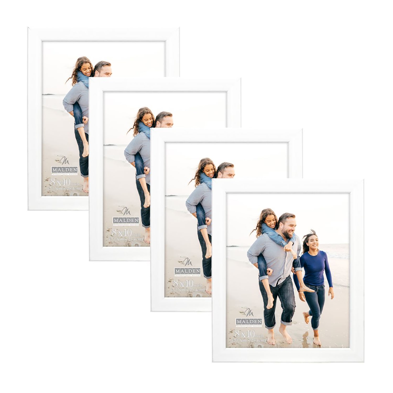 Malden 4 Pk. 8x10 White Mjr Gv 4-pc. Picture Frame Set
