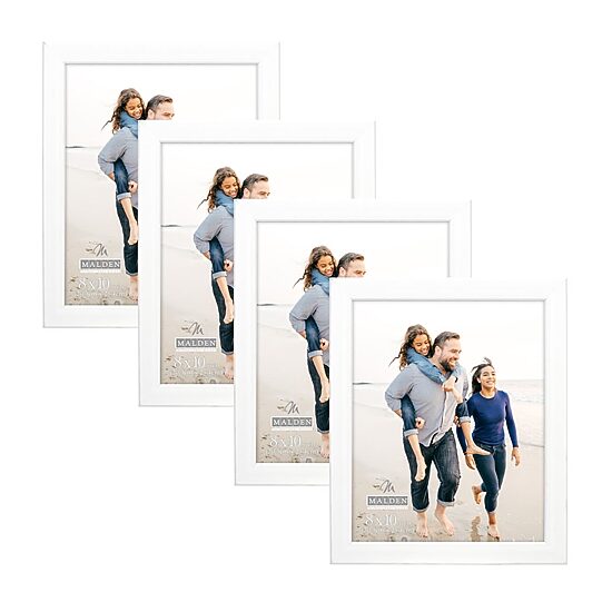 Malden 4 Pk. 8x10 White Mjr Gv 4-pc. Picture Frame Set