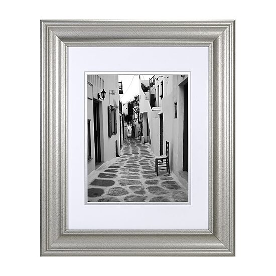 Malden 8x10/11x14 Silver Matted 1-Opening Wall Frame