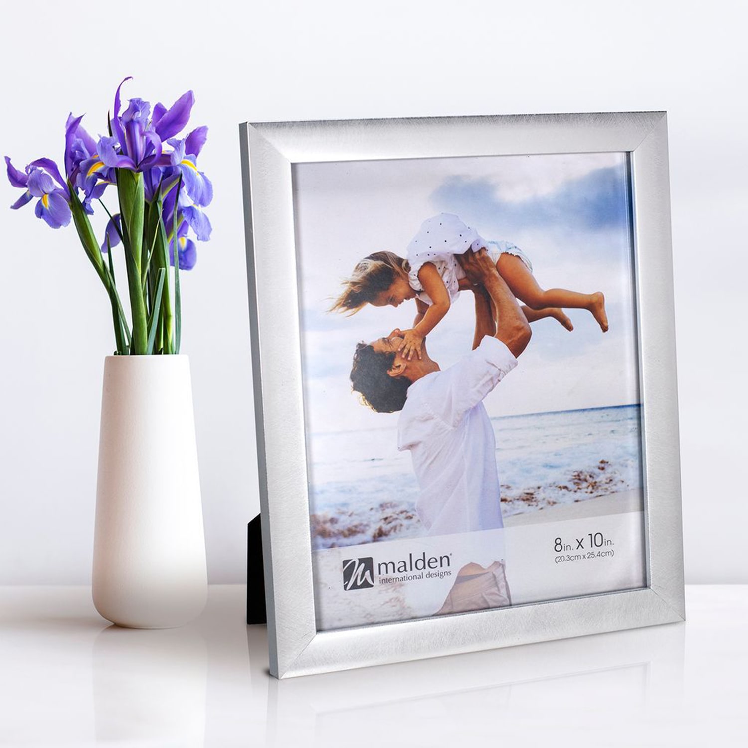 Malden 4 Pk. 8x10 Silver Linear 4-pc. Picture Frame Set