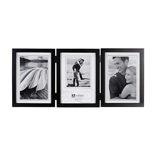 Malden 5x7 Triple Vert Black Concepts 3-opening Tabletop Frame
