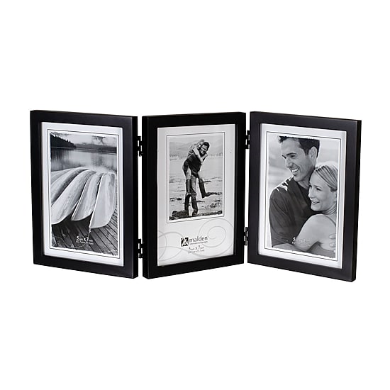 Malden 5x7 Triple Vert Black Concepts 3-Opening Tabletop Frame