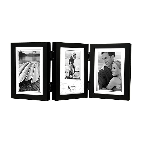 Malden 5x7 Triple Vert Black Concepts 3-Opening Tabletop Frame