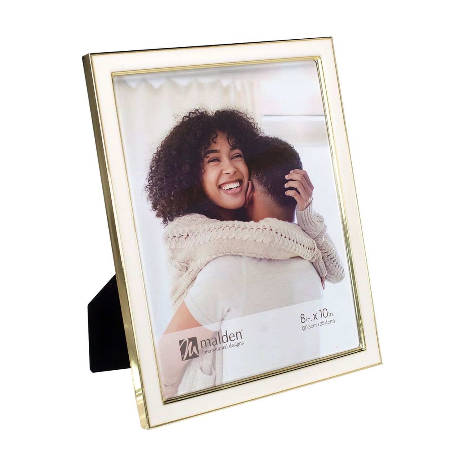 Malden 8x10 Gold W/White Epoxy 1-Opening Tabletop Frame