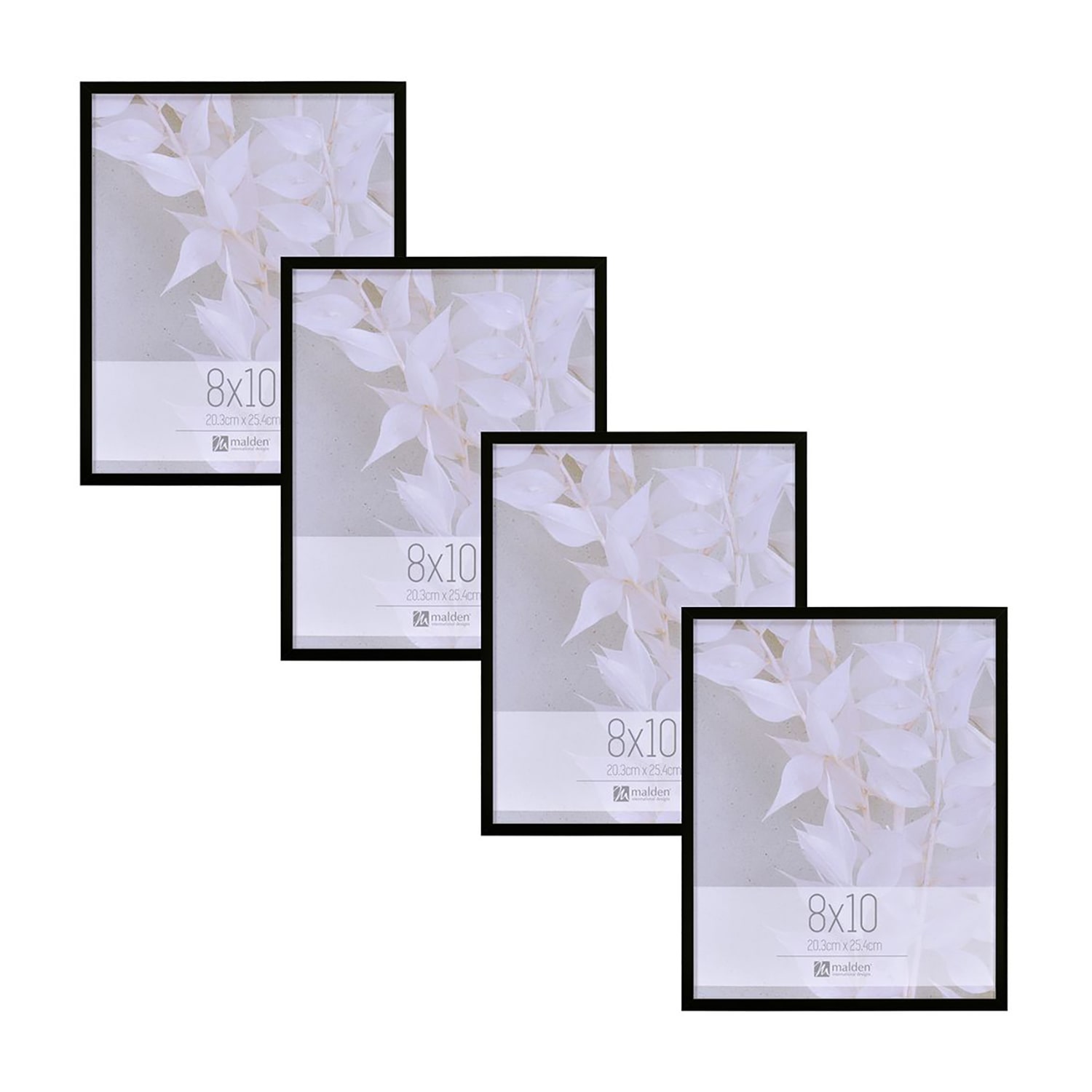 Malden 4pk 8x10 Tt Black 4-pc. Picture Frame Set