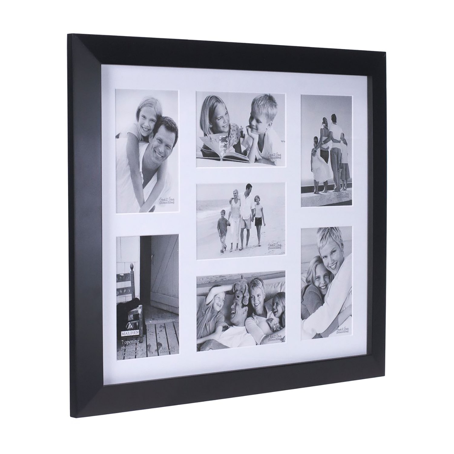 Malden 7-Op. Berkeley Matted Blk. 7-Opening Collage Frame